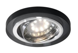 SSU-15 CH/BK MR16 chrom opr. strop. uchyl. okrągła szkło czarne