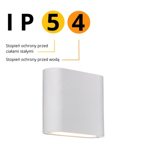 Sapri kinkiet biały IP54