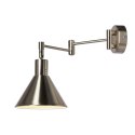 Copenhagen lampa kinkiet 1x40W E14 satyna