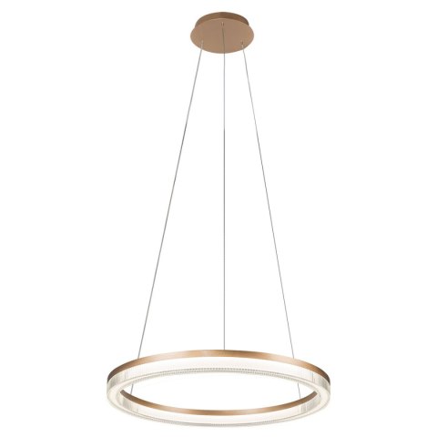 Lampa wisząca Midway Cristal duża triangle 1xLED LP-033/1P L GD Cristal Triangle