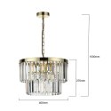 Lampa wisząca Vetro antyczne złoto LP-2910/5P AGD