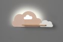 Cloud lampa kinkiet 5W LED 4000K iq kids różowy+biały