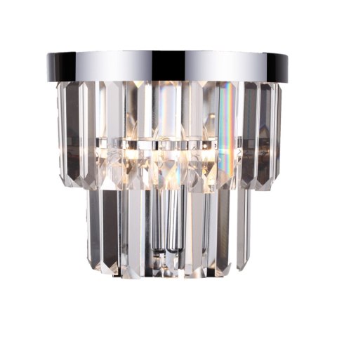 Kinkiet Vetro 1xE14 transparentna/srebrna LP-2910/1W