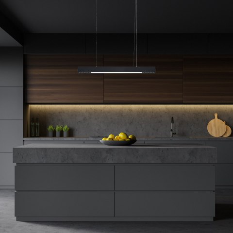 Lampa wisząca Cali M LED CCT Tuya czarna LP-1301/1P M BK Smart