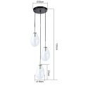 Lampa wisząca Fondi 3xE14 transparentna LP-1214/3P