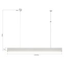 Lampa wisząca Luci L LED CCT Tuya biała LP-1401/1P L WH Smart