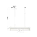 Lampa wisząca Luci M LED CCT Tuya biała LP-1401/1P M WH Smart