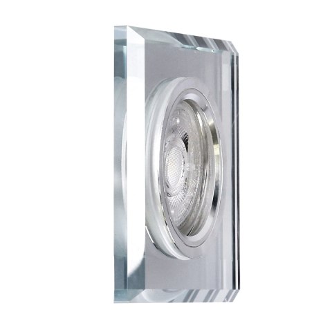 SS-13 CH/WH MR16 chrom opr. strop. stała kwadratowa szkło bezbarwne