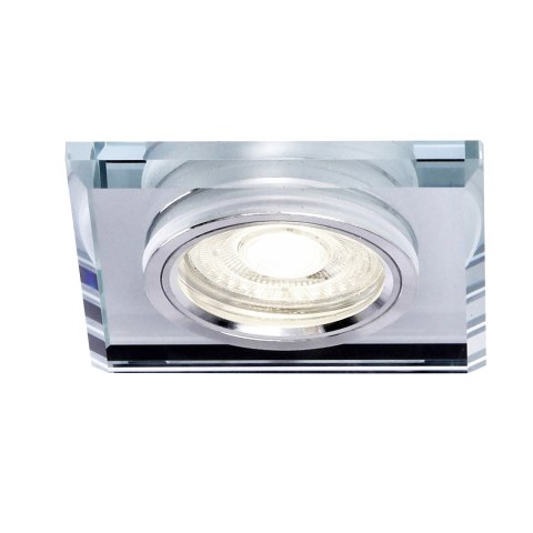 SS-13 CH/WH MR16 chrom opr. strop. stała kwadratowa szkło bezbarwne