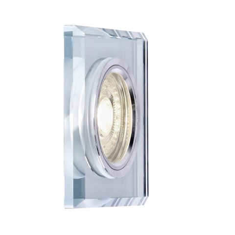 SS-13 CH/WH MR16 chrom opr. strop. stała kwadratowa szkło bezbarwne