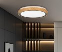 Aflo lampa sufitowa plafon drewn+czarny 24W LED 3000/4000/6000K 38cm klosz biały