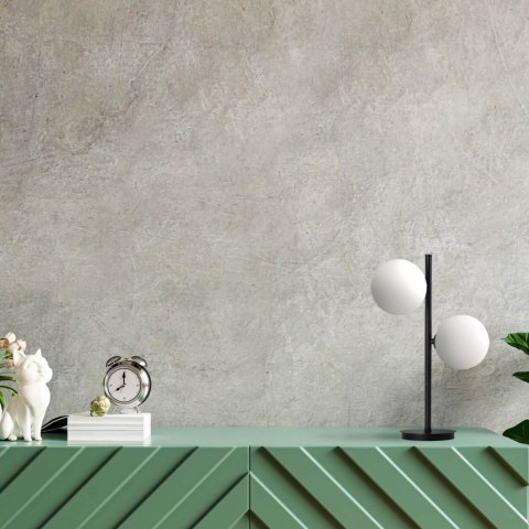 Lampa stołowa, biurkowa białe kule Dorado czarna LP-002/2T BK