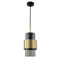 Lampa wisząca Miele długa 1xE27 złota/dymna LP-866/1P L SM/GD