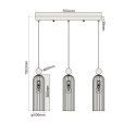 Lampa wisząca Piega 3xE14 biała LP-939/3L white