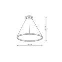 Lampa wisząca Ring średni 4000K 1xLED czarny LP-909/1P 4M BK