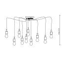 Lampa wisząca Soleto 10xE27 czarna LP-90082/10P