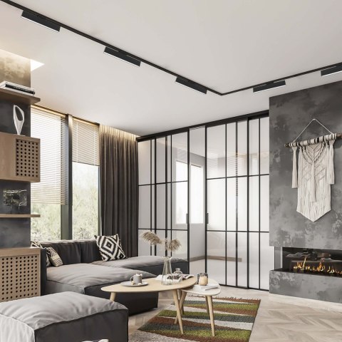 Reflektor Moon do szynoprzewodów 1F 3000K 1xLED czarny LP-559/3 R-1F BK