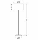 Timber lampa podłogowa 1x60W E27 sosna+abażur o tym samym indeksie