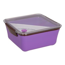 Lunch box Divided z widelcem 2,6l fioletowy