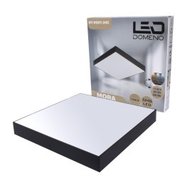 Lampa Panel Natynkowa Mora 30x30 24W IP44 czarna BY-RSD1-24C