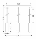 Lampa Wisząca Dallas 142 mm LEDEA 50103035 E27 40W Metal Złoty