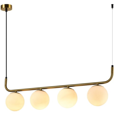 Lampa wisząca białe kule złota Alisa 4