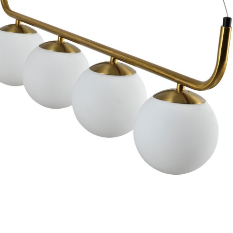 Lampa wisząca białe kule złota Alisa 4