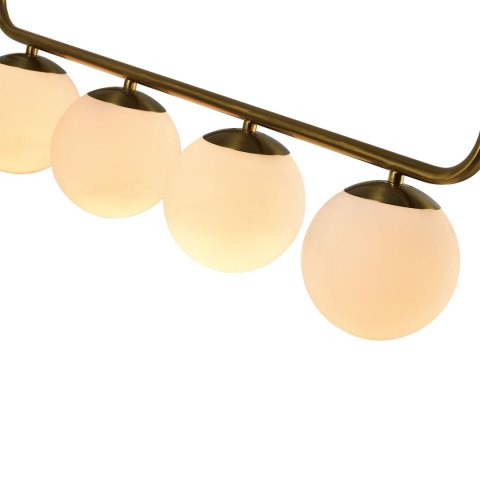 Lampa wisząca białe kule złota Alisa 4