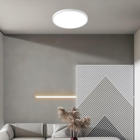 California plafon 30cm biały