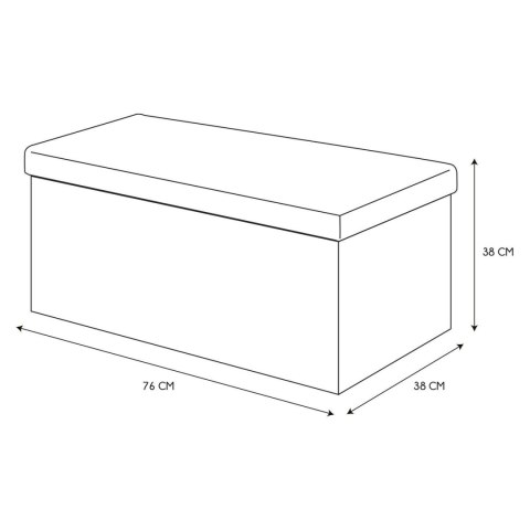 Pufa Intesi Velse boucle biała składana