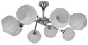Raul zwis 8x40W E27 chrom klosz bia³y