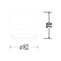 Kendal Oprawa natynkowa 1 x GX53 biała LP-6331/1SM L WH