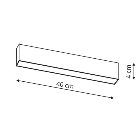 Magnetic Moon reflektor 10W czarny 3000K