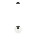 Lampa wisząca kula przezroczysta Sarpo PND-58867-1S-BK