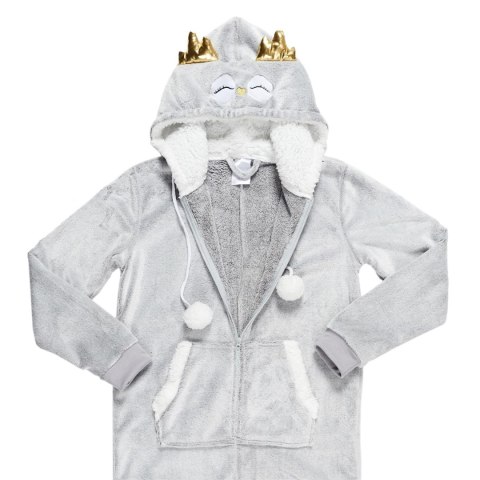 Kombinezon Onesie Sowa szara rozmiar S