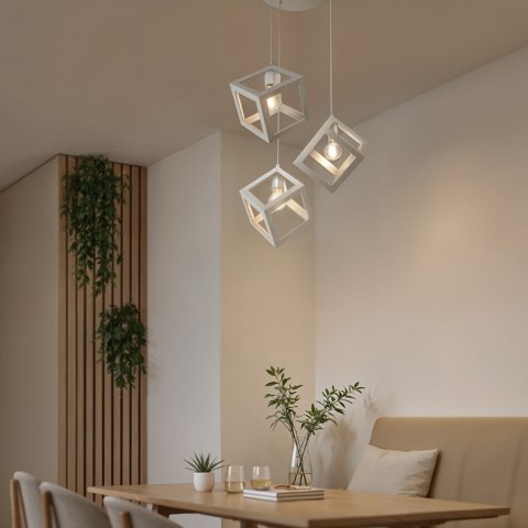 Lampa Loft Sweden okrągła PZE-609 Biała