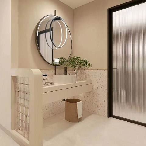 Mirror kinkiet duży czarny CCT