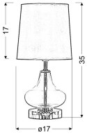 Alladina lampka 1x40W E14 fioletowa