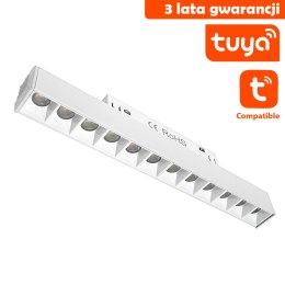 Lampa LED z Diodami Do Szyn Magnetycznych DDCX-GS12-220-TY Tuya 12W Biała CCT