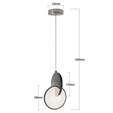 Lampa wisząca Circlo LED CCT chrom LP-1311/1P CH