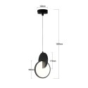 Lampa wisząca Circlo LED CCT czarna LP-1311/1P BK