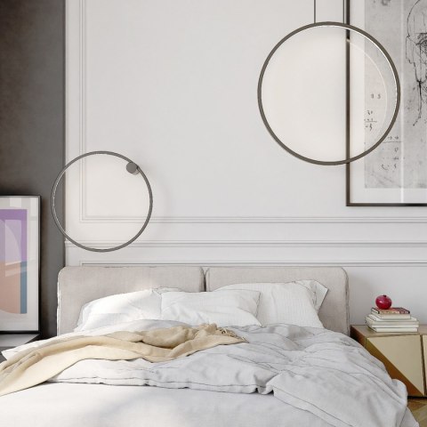 Mirror wisząca mała czarna CCT