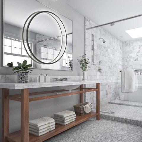 Mirror wisząca mała czarna CCT