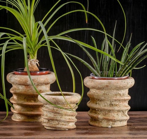 Doniczka, osłonka ZERO SWIRL krem