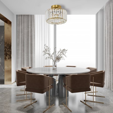 Plafon kryształowy złoty Vetro LP-2383/1C GD