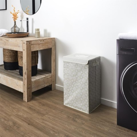 Kosz na pranie 60x30x30cm szary tkanina