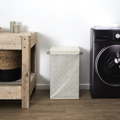 Kosz na pranie 60x30x30cm szary tkanina