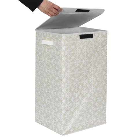 Kosz na pranie 60x30x30cm szary tkanina