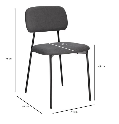 Krzesło Esther szare ciemne