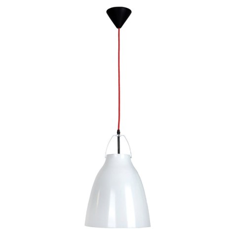 Lampa wisząca Carlo biała 1xE27